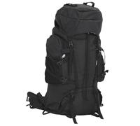 vidaXL Zaino da Trekking Nero 100 L in Tessuto Oxford, zaino da campeggio, zaino leggero, zaino, zaino da esterno, borsa da trekking
