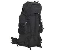 vidaXL Zaino da Trekking Nero 60 L in Tessuto Oxford, Zaino da Campeggio, Zaino Leggero, Zaino, Zaino da Esterno, Borsa da Trekking