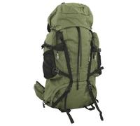 vidaXL Zaino da Trekking Verde Militare 80 L in Tessuto Oxford, Zaino da Campeggio, Zaino Leggero, Zaino, Zaino da Esterno, Borsa da Trekking