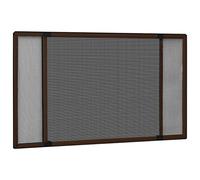 vidaXL Zanzariera Allungabile per Finestre Marrone (100-193) x75 cm