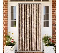 vidaXL Zanzariera Beige e Marrone Chiaro 118x220 cm Ciniglia