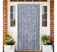 vidaXL Zanzariera Blu e Bianco 118x220 cm Ciniglia