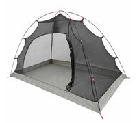 vidaXL Zanzariera da esterni, tenda grigia e nera, 236 x 150 x 135,9 cm, struttura da campeggio resistente al vento, con chiusura a cerniera, riparo portatile traspirante per un insetto, protezione da
