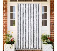 vidaXL Zanzariera Grigio e Bianco 118x220 cm Ciniglia