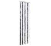 vidaXL Zanzariera Grigio e Bianco 56x200 cm Ciniglia