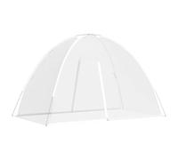 vidaXL Zanzariera Mongolia con Porte 220 Rete Bianco 200x120x130 cm