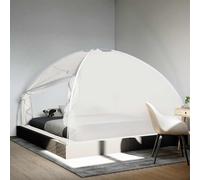 vidaXL Zanzariera Mongolia con Porte 220 Rete Bianco 200x200x130 cm
