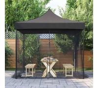vidaXL Zanzariera per Esterni 220 Maglie Nero 300x300x200 cm