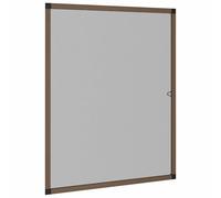 vidaXL Zanzariera per finestre Marrone 120 x 140 cm