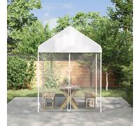 vidaXL Zanzariera per gazebo, 220 mesh 220, rete metallica bianca, 2 x 2 x 2 m, moderna copertura per casetta da giardino, schermo esterno, barriera per insetti, rete di protezione, protezione dagli