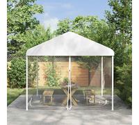 vidaXL Zanzariera per gazebo, 220 garze 220, rete metallica bianca, 3,6 x 3 x 2 cm, moderna copertura per casetta da giardino, schermo esterno, barriera di protezione, rete di protezione, protezione