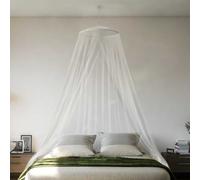 Vidaxl Zanzariera per Letto Apertura Frontale Bianca Ø404,5 Cm