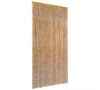 vidaXL Zanzariera per Porte Silenziosa Elegante Tendina Protezione Anti Mosche Tenda per Porta Insetti Zanzare di bambù 90x220 cm