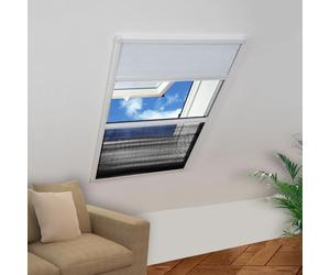 vidaXL Zanzariera Plissettata in Alluminio 80x120 cm con Tendina