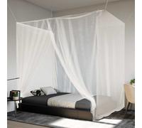 vidaXL Zanzariera Sospesa 156 Rete Bianca 220x150x180 cm