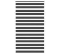 vidaXL Tenda a Rullo Zebra Nero Larghezza Tessuto 115,9 cm Poliestere, Tenda a Rullo Zebra, Tenda a Rullo Doppia, Tenda Zebra per Finestra