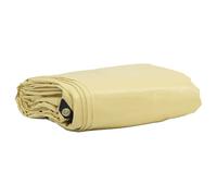 vidaXL Telo 650g / m² Beige 6 x 8 m Tela con rivestimento in PVC, Copertura per Giardino e Terrazzo, Tela Antipioggia Moderna, Tarp Resistente con Superficie Liscia, Copertura Esterna