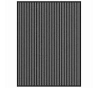 vidaXL Zerbino a Strisce Nero e Grigio 80 x 120 cm Antiscivolo Assorbente per Acqua Geometrico per Interni ed Esterni Benvenuto Tappeto per Casa e Ingressi