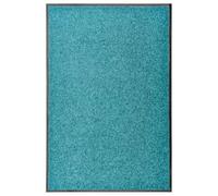 vidaXL Zerbino Lavabile Ciano Tappeto Stuoino Ingresso Tappetino Entrata Esterno Complementi Arredo Passatoia Moquette Tessili Casa 60x90 cm