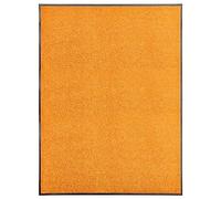 vidaXL Zerbino Lavabile Moquette Tappetino Entrata Esterno Complementi Arredo Tessili Casa Tappeto Stuoino Ingresso Passatoia Arancione 90x120 cm