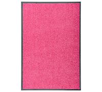 vidaXL Zerbino Lavabile Tappeto Stuoino Ingresso Tappetino Entrata Esterno Complementi Arredo Passatoia Moquette Tessili Casa Rosa 60x90 cm