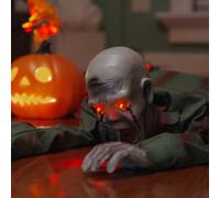 vidaXL Zombie strisciante di Halloween Verde 112 x 25.5 x 21.5 cm