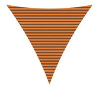 vidaXL Vela da ombra solare Arancione e Marrone 4 x 4 x 4 m, Soluzione per vivere all'aperto, vela ombreggiante triangolare UV, moderno tendone per giardino, balcone, parco