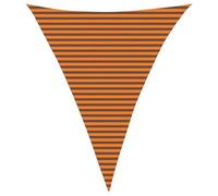 vidaXL Vela da ombra solare triangolare UV 4 x 5 x 5 m Arancione e Marrone
