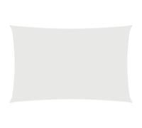 vidaXL Parasole a Vela Oxford Rettangolare 4x7 m Bianco