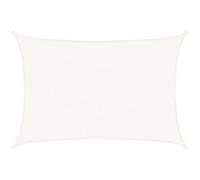 vidaXL Vela parasole 160 g/m² bianca 3x5 m in HDPE