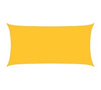 vidaXL Vela Parasole 160 g/m² Gialla 3x6 m in HDPE