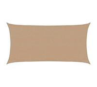 vidaXL Zonnezeil 160 g/m² 3x6 m HDPE taupe