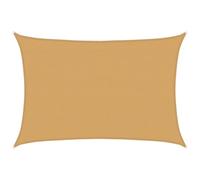vidaXL Vela Parasole 160 g/m² Rettangolare Sabbia 4x5 m in HDPE, Vela ombreggiante, Ombra da Patio, tettoia ombreggiante, Vela da Giardino, tettoia