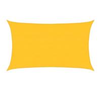 vidaXL Zonnezeil 160 g/m² rechthoekig 5x8 m HDPE geel