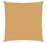 vidaXL Vela Parasole 160 g/m² Quadrata Sabbia 3x3 m in HDPE, Vela ombreggiante, Ombra da Patio, tettoia ombreggiante, Vela da Giardino, tettoia