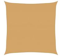 vidaXL Vela Parasole 160 g/m² Quadrata Sabbia 4,5x4,5 m in HDPE, Vela ombreggiante, Ombra da Patio, tettoia ombreggiante, Vela da Giardino, tettoia