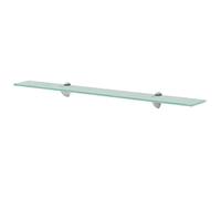 vidaXL Mensola galleggiante in vetro 80x10 cm - Ripiano da muro