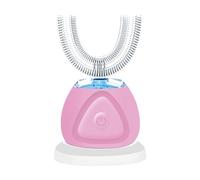 VIDECOR Spazzolino Elettronico, Spazzolino Elettrico a Forma di U Spazzolino Automatico Wireless USB Intelligente per L'igiene Orale,A