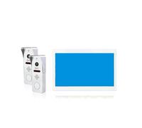 Video Citofono, di videocitofono con campanello in metallo for la casa, telecamera for videocitofono intelligente Tuya, monitor touch 1080P a 4 fili e 160°(10inchS 2v1 W)