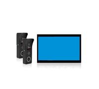 Video Citofono, di videocitofono con campanello in metallo for la casa, telecamera for videocitofono intelligente Tuya, monitor touch 1080P a 4 fili e 160°(10inchB 2v1 B)