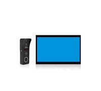 Video Citofono, di videocitofono con campanello in metallo for la casa, telecamera for videocitofono intelligente Tuya, monitor touch 1080P a 4 fili e 160°(10inchB 1v1 B)