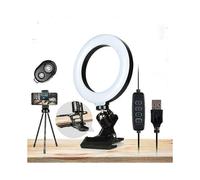 Video Conference Lighting, Clip on Led Selfie Ring Light for Computer Zoom Meeting 1PC