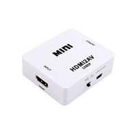 Video Convertiori HD 1080P HDMI A AV/RCA CVBS Mini HDMI2AV Convertitore Video per Home Theater HDTV TV PS3 Computer PC VCR NTSC
