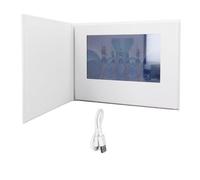 Video di auguri di auguri Brochure elettronica da 7 pollici Display digitale touchscreen HD con memoria da 4 GB e batteria integrata per la carta di di compleanno per la