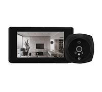 Video Doorbell, Spioncino video Telecamera spioncino Rilevazione movimento Monitor Campanello digitale Campanello Video-occhio Sicurezza Registrazione vocale(Noir)