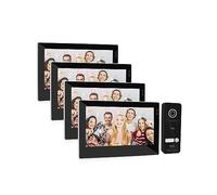 Video Doorbell, TUYA Video Citofono Campanello Citofono 7 Pollici 1080P Monitor Touchscreen Con Telecamera cablata APP/Swipe Card Sblocco(4M1D)