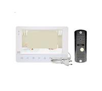 Video Doorbell, Videocitofono 1200TVL Videocamera con campanello for appartamento Supporto for monitor da 7 pollici Sblocca il rilevamento del movimento(J-B4-P201S-M752W-B)