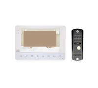 Video Doorbell, Videocitofono 1200TVL Videocamera con campanello for appartamento Supporto for monitor da 7 pollici Sblocca il rilevamento del movimento(J-B4-P201S-M752W)