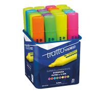 Video Evidenziatore Barattolo Da 20 Pezzi Colori Assortiti Made in Italy