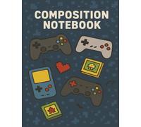 Video Game Composition Notebook | 7.5" x 9.75", Wide Ruled, 120 Pages | Gamer School Writing Journal with Controllers: Cool Gaming-Themed Notebook for ... Journaling, and Back-to-School Supplies